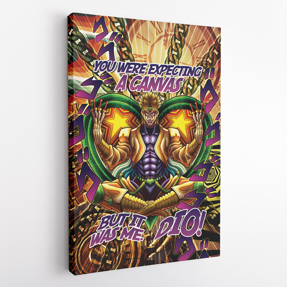 Morukai "Trippy Medidating Dio It Was Me JoJo's Bizarre Adventure Canvas Print Wall Art
