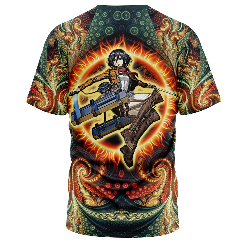 Morukai "Trippy Mikasa Ackerman Attack on Titan T-Shirt