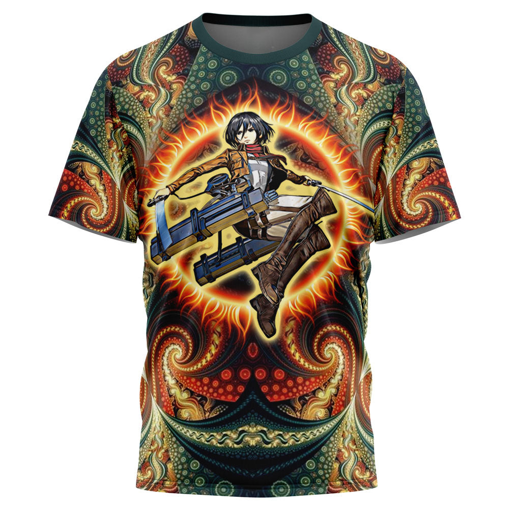 Morukai "Trippy Mikasa Ackerman Attack on Titan T-Shirt