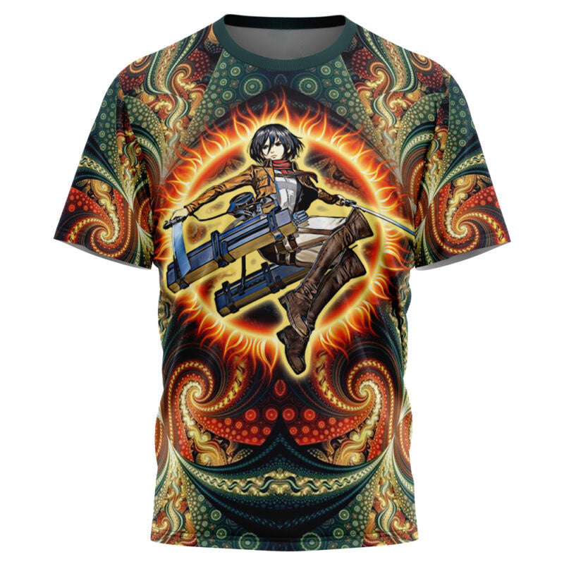 Morukai "Trippy Mikasa Ackerman Attack on Titan T-Shirt