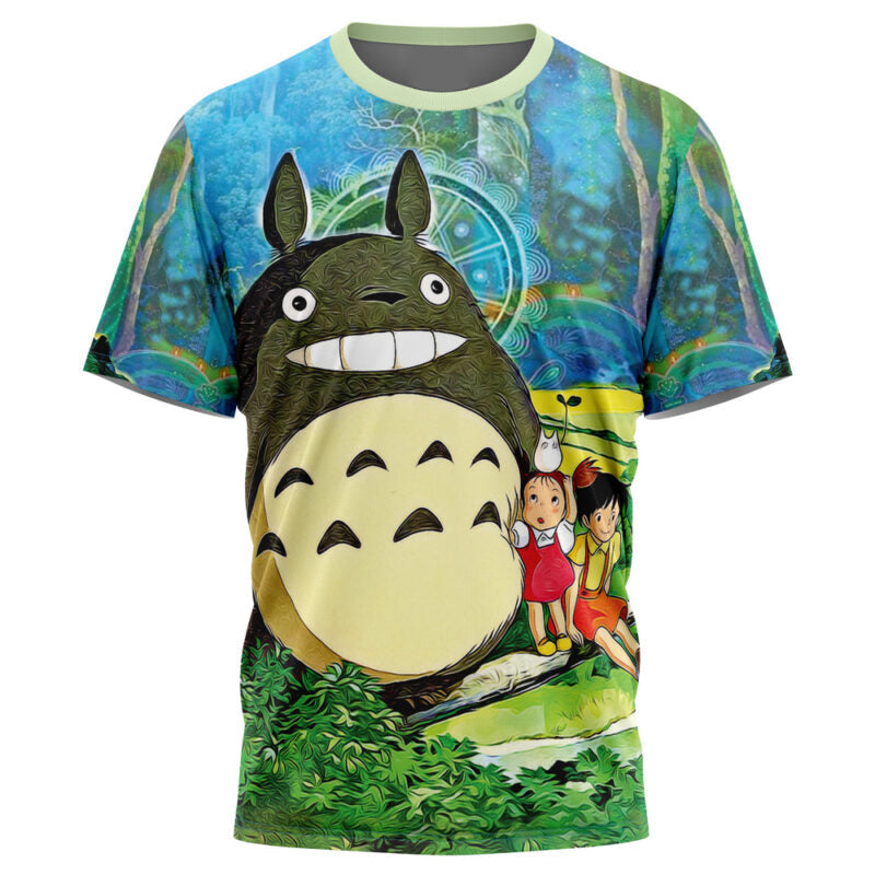Morukai "Trippy My Neighbor Totoro Studio Ghibli T-Shirt