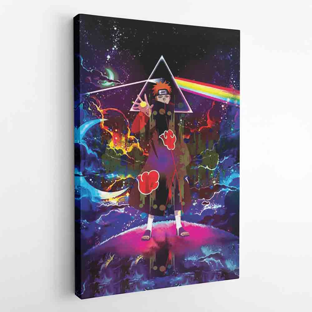 Morukai "Trippy Naruto Akatsuki Astral Led Pain Canvas Print Wall Art