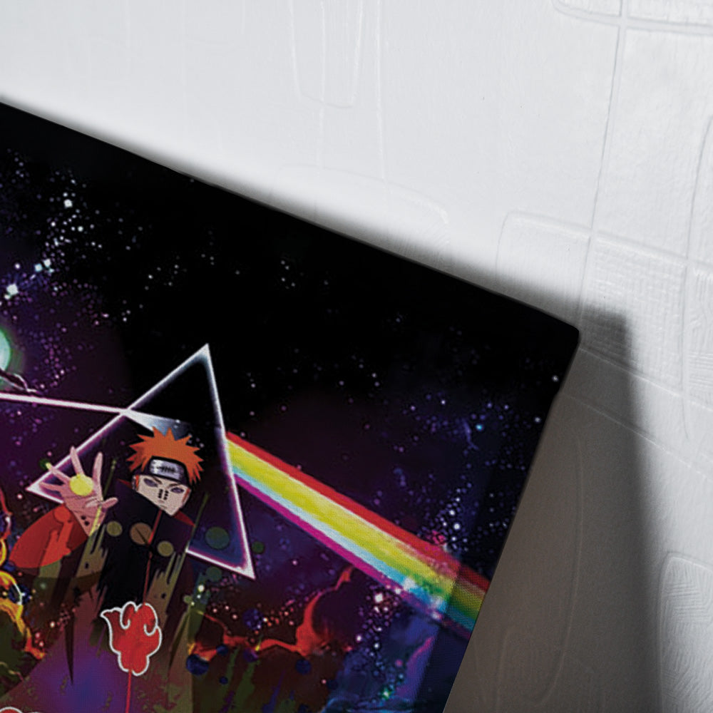 Morukai "Trippy Naruto Akatsuki Astral Led Pain Canvas Print Wall Art