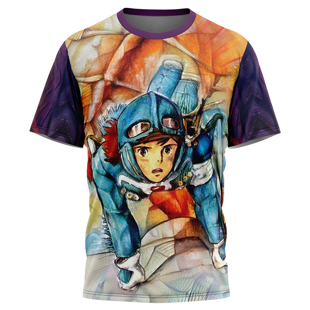 Morukai "Trippy Nausicaa of the Valley of the Wind Studio Ghibli T-Shirt