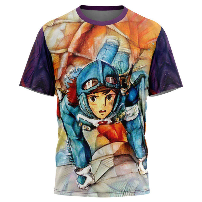 Morukai "Trippy Nausicaa of the Valley of the Wind Studio Ghibli T-Shirt