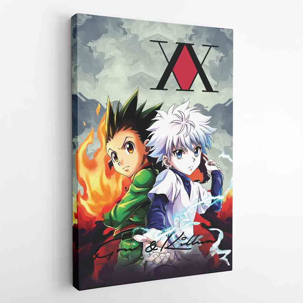 Morukai "Trippy Power Duo Gon & Killua Hunter X Hunter Canvas Print Wall Art