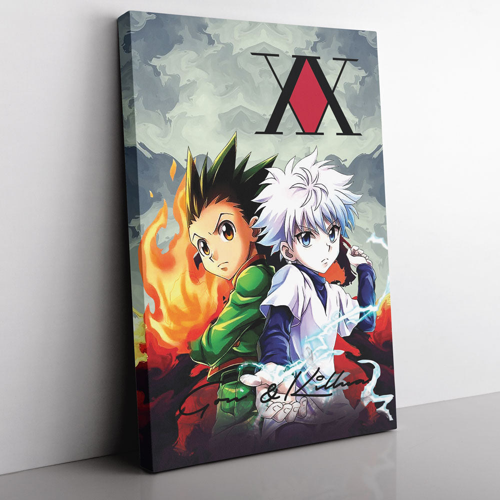 Morukai "Trippy Power Duo Gon & Killua Hunter X Hunter Canvas Print Wall Art