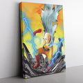 Morukai "Trippy Power Saitama One Punch Man Canvas Print Wall Art