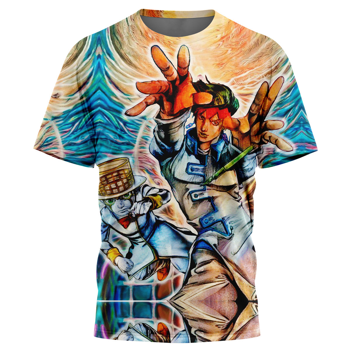 Morukai "Trippy Rohan Kishibe Heaven's Door" Jojo's Bizarre Adventure AOP T-Shirt