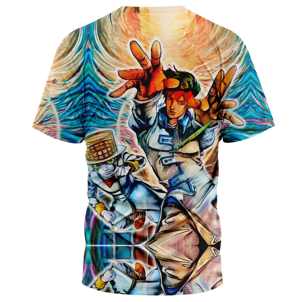 Morukai "Trippy Rohan Kishibe Heaven's Door" Jojo's Bizarre Adventure AOP T-Shirt
