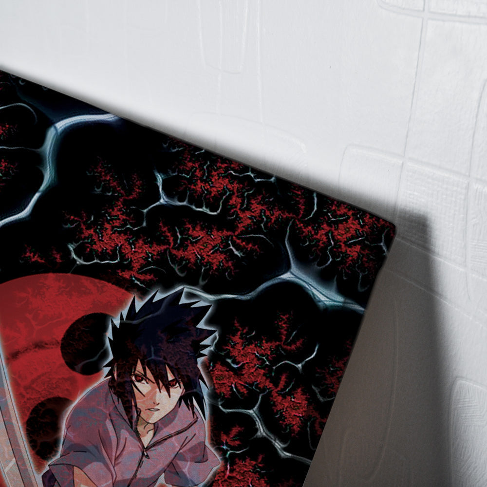 Morukai "Trippy Sasuke Uchiha Naruto Canvas Print Wall Art