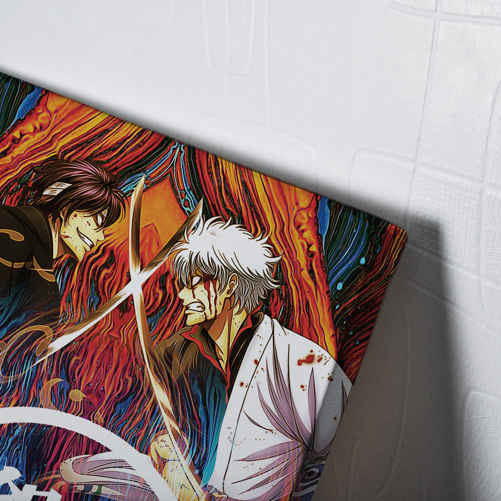 Morukai "Trippy Shinsuke vs Gintoki Gintama Canvas Print Wall Art