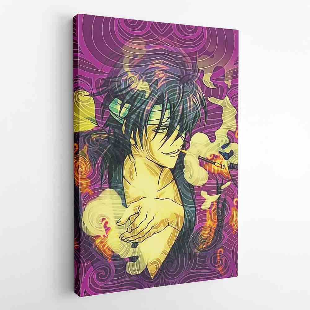 Morukai "Trippy Smokin Shinsuke Gintama Canvas Print Wall Art
