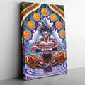 Morukai "Trippy Ultra Instinct Goku Dragon Ball Super Vertical Canvas Print Wall Art