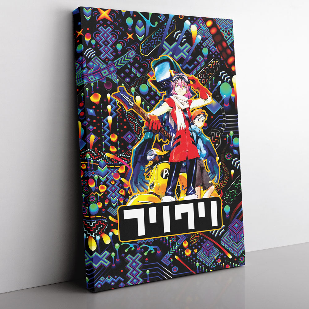 Morukai "Trippy Vibing FLCL Canvas Print Wall Art