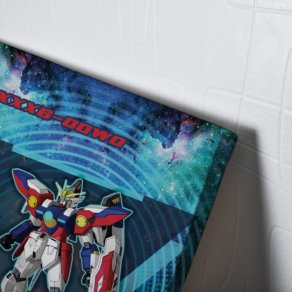 Morukai "Trippy Wing Zero Gundam Canvas Print Wall Art