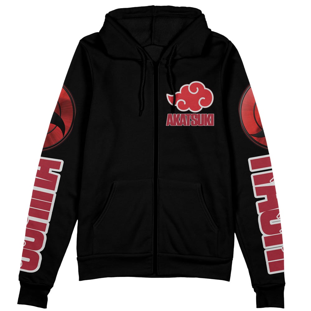 Morukai "Uchiha Itachi Naruto Streetwear Zip Hoodie Jacket