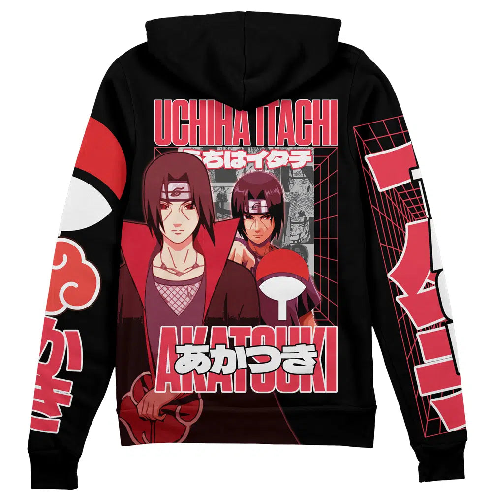 Morukai "Uchiha Itachi V3 Naruto Streetwear Zip Hoodie Jacket
