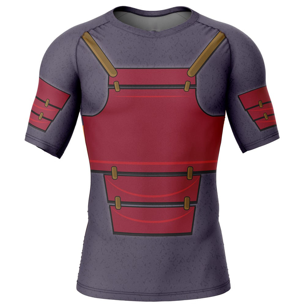 Morukai "Uchiha Madara Naruto Short Sleeve Rash Guard Compression Shirt