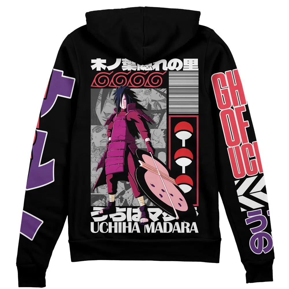 Morukai "Uchiha Madara Naruto Streetwear Zip Hoodie Jacket