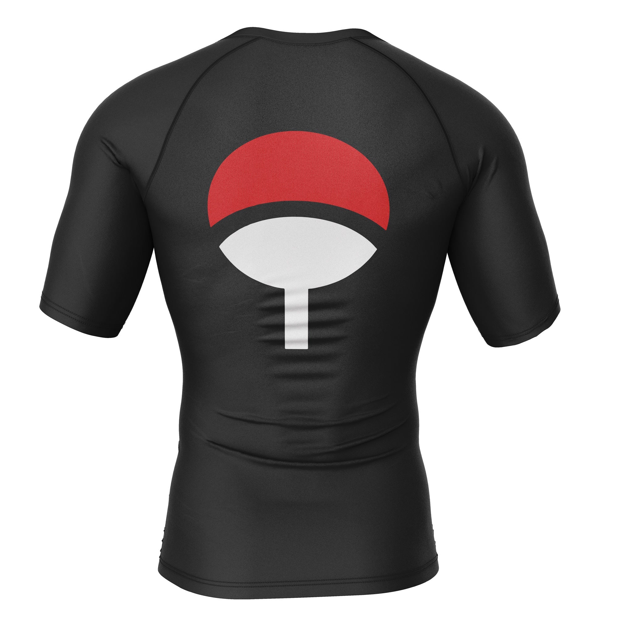 Morukai "Uchiha symbol Naruto Short Sleeve Rash Guard Compression Shirt