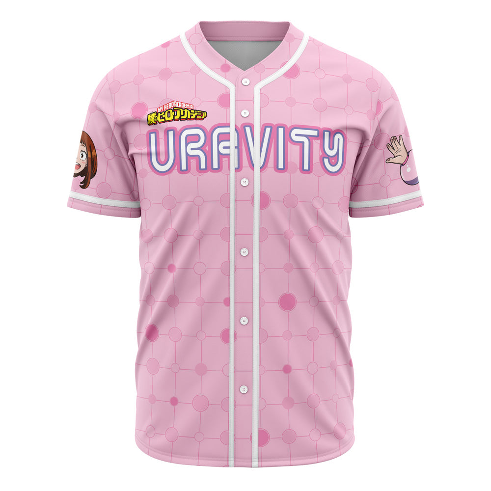 Morukai "Ochaco Uraraka Uravity" My Hero Academia Baseball Jersey
