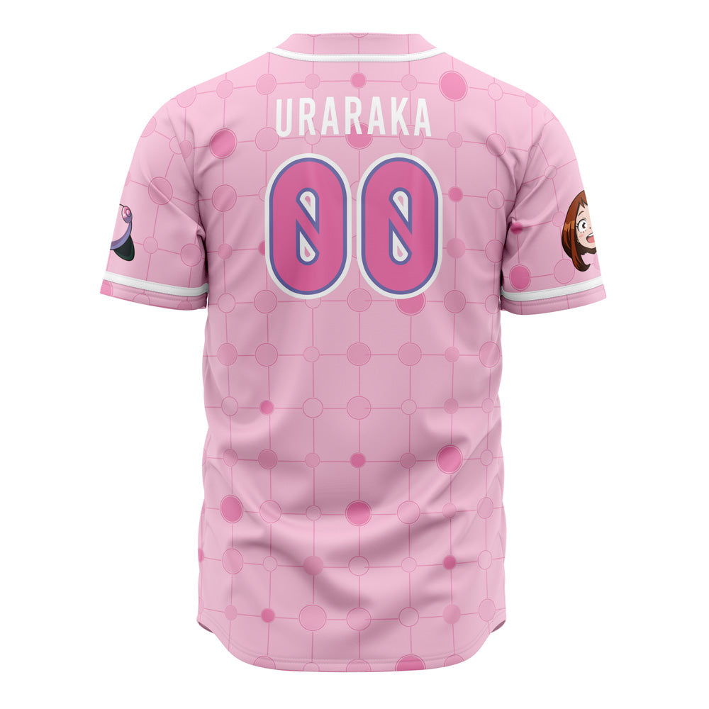 Morukai "Ochaco Uraraka Uravity" My Hero Academia Baseball Jersey