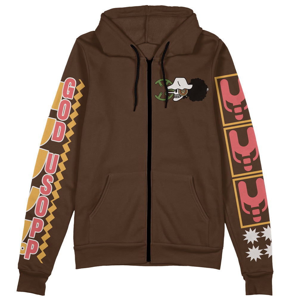 Morukai "Usopp One Piece Streetwear Zip Hoodie Jacket