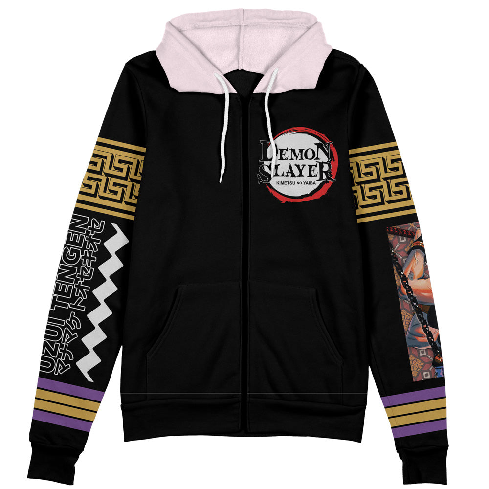 Morukai "Tengen Uzui" Demon Slayer: Kimetsu no Yaiba Streetwear Zip Hoodie Jacket V1