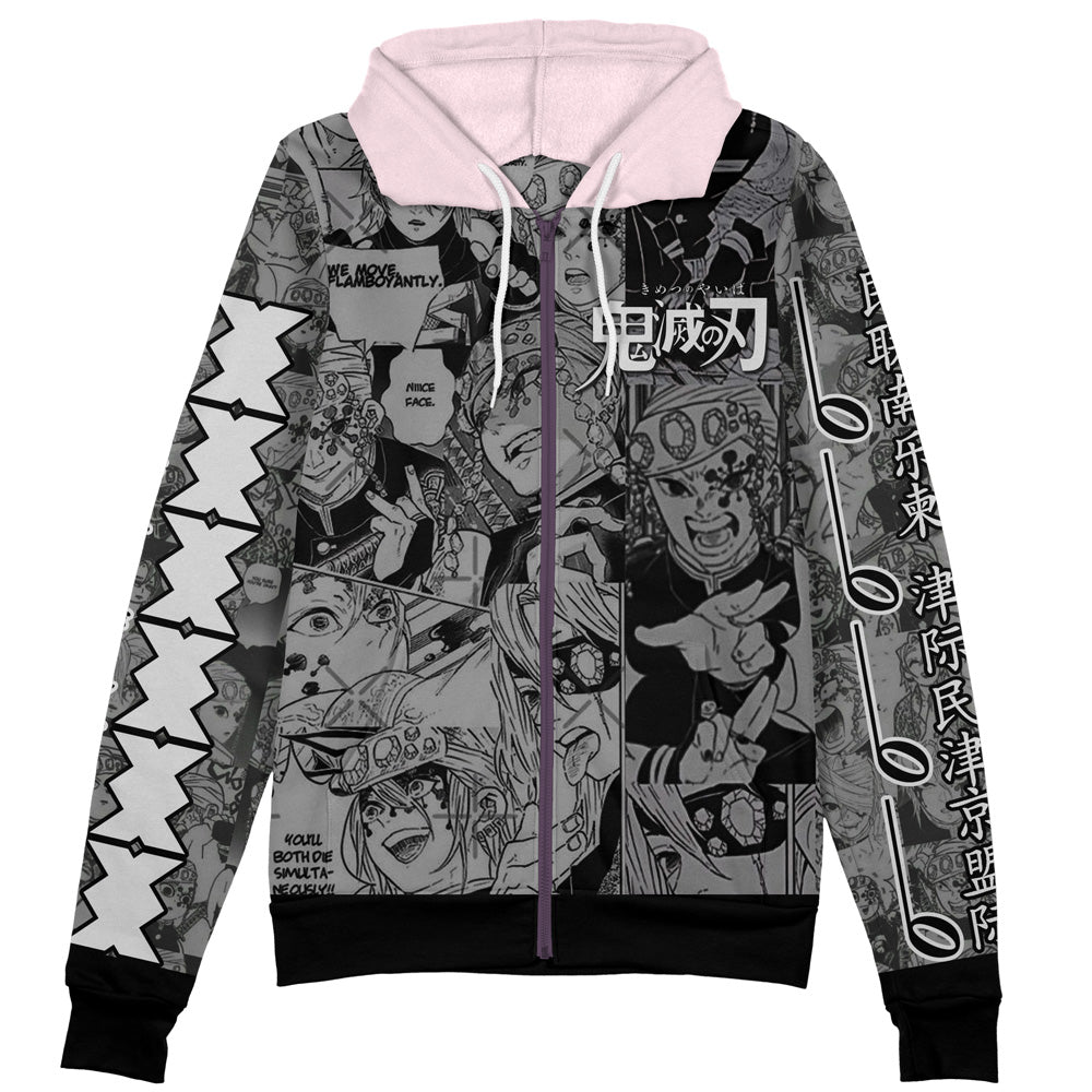 Morukai "Tengen Uzui Sound Pillar" Demon Slayer: Kimetsu no Yaiba Streetwear Zip Hoodie Jacket