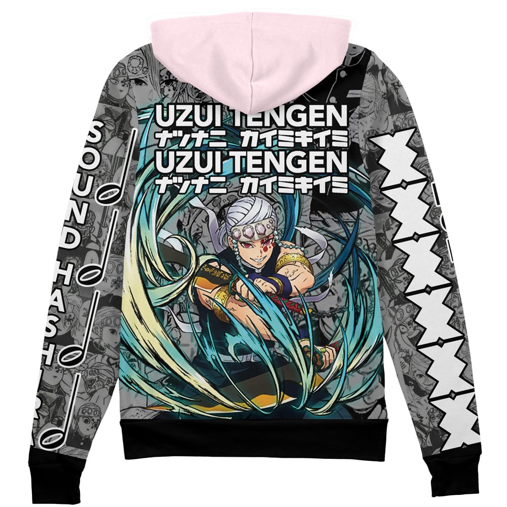Morukai "Tengen Uzui Sound Pillar" Demon Slayer: Kimetsu no Yaiba Streetwear Zip Hoodie Jacket