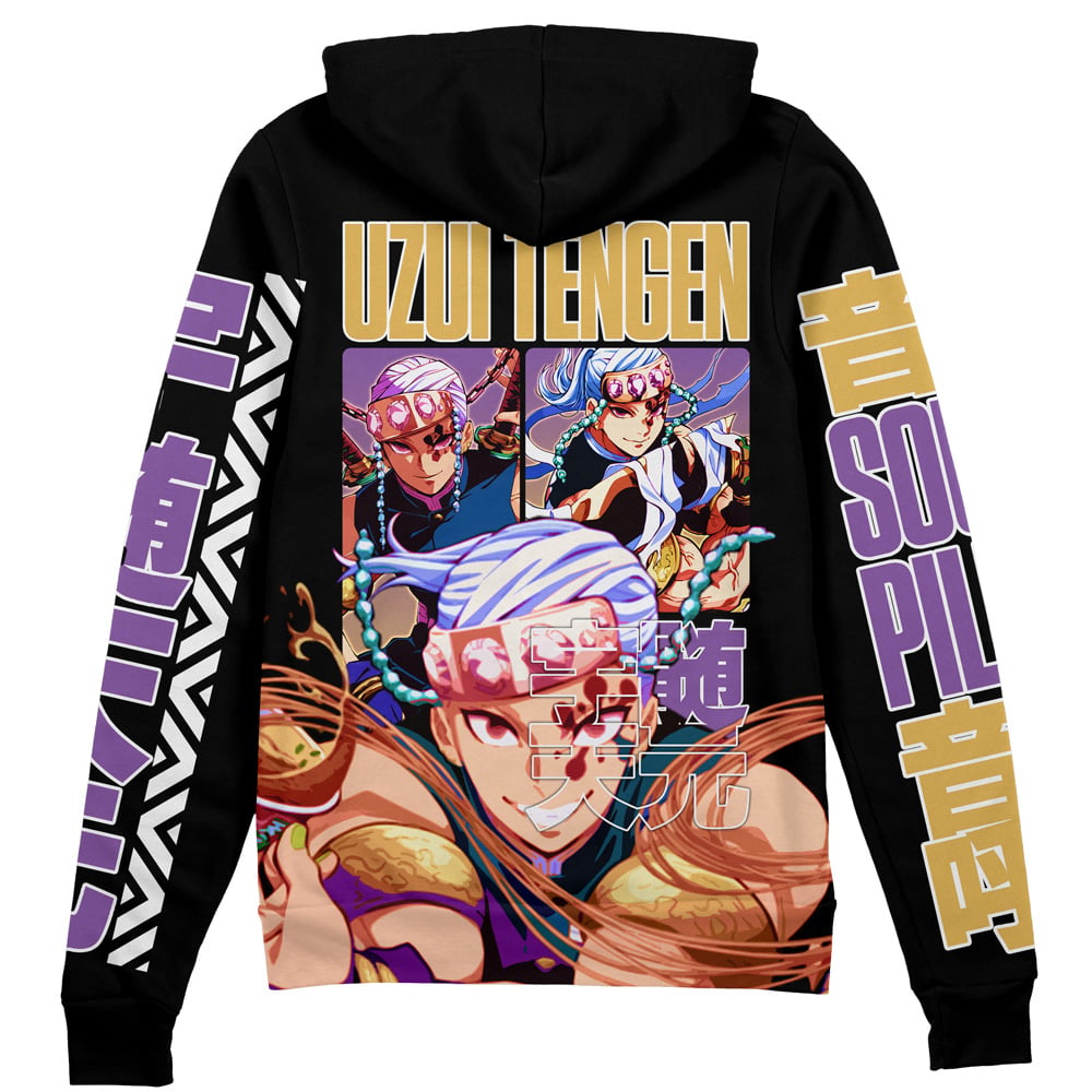 Morukai "Tengen Uzui" Demon Slayer: Kimetsu no Yaiba Streetwear Zip Hoodie Jacket