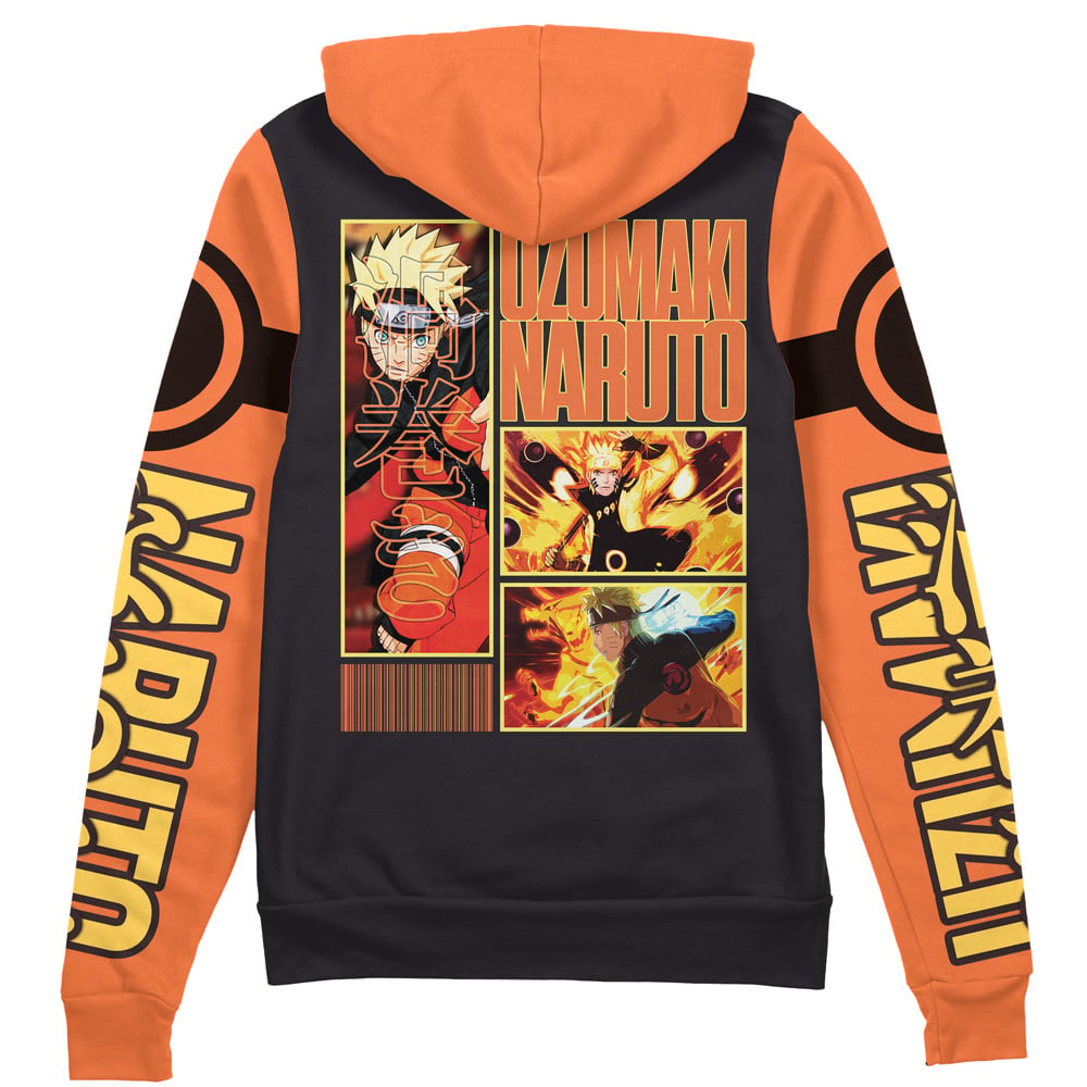 Morukai "Uzumaki Naruto Naruto Shippuden Streetwear Zip Hoodie Jacket