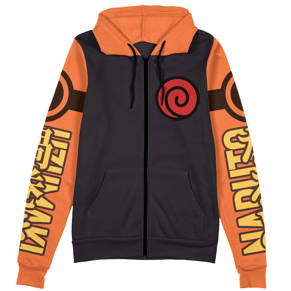 Morukai "Uzumaki Naruto Naruto Shippuden Streetwear Zip Hoodie Jacket