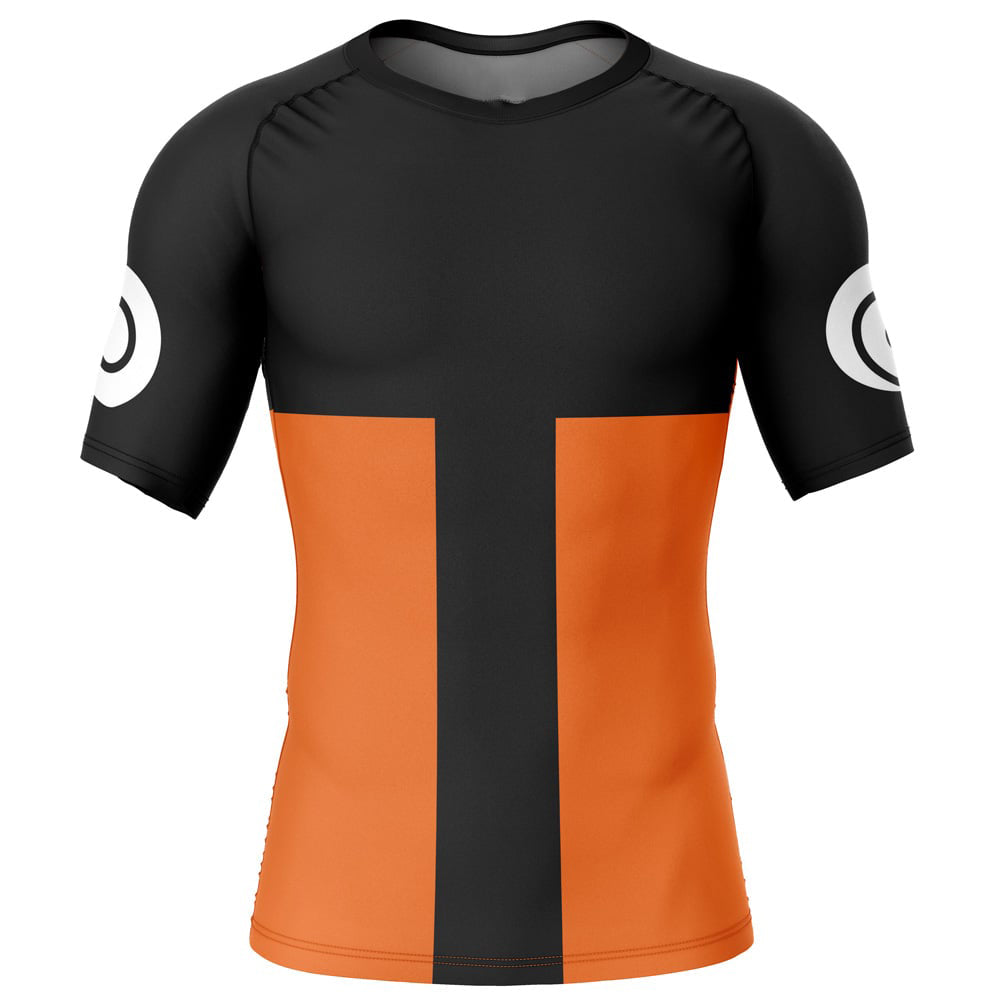 Morukai "Uzumaki Shipuuden V2 Naruto Short Sleeve Rash Guard Compression Shirt