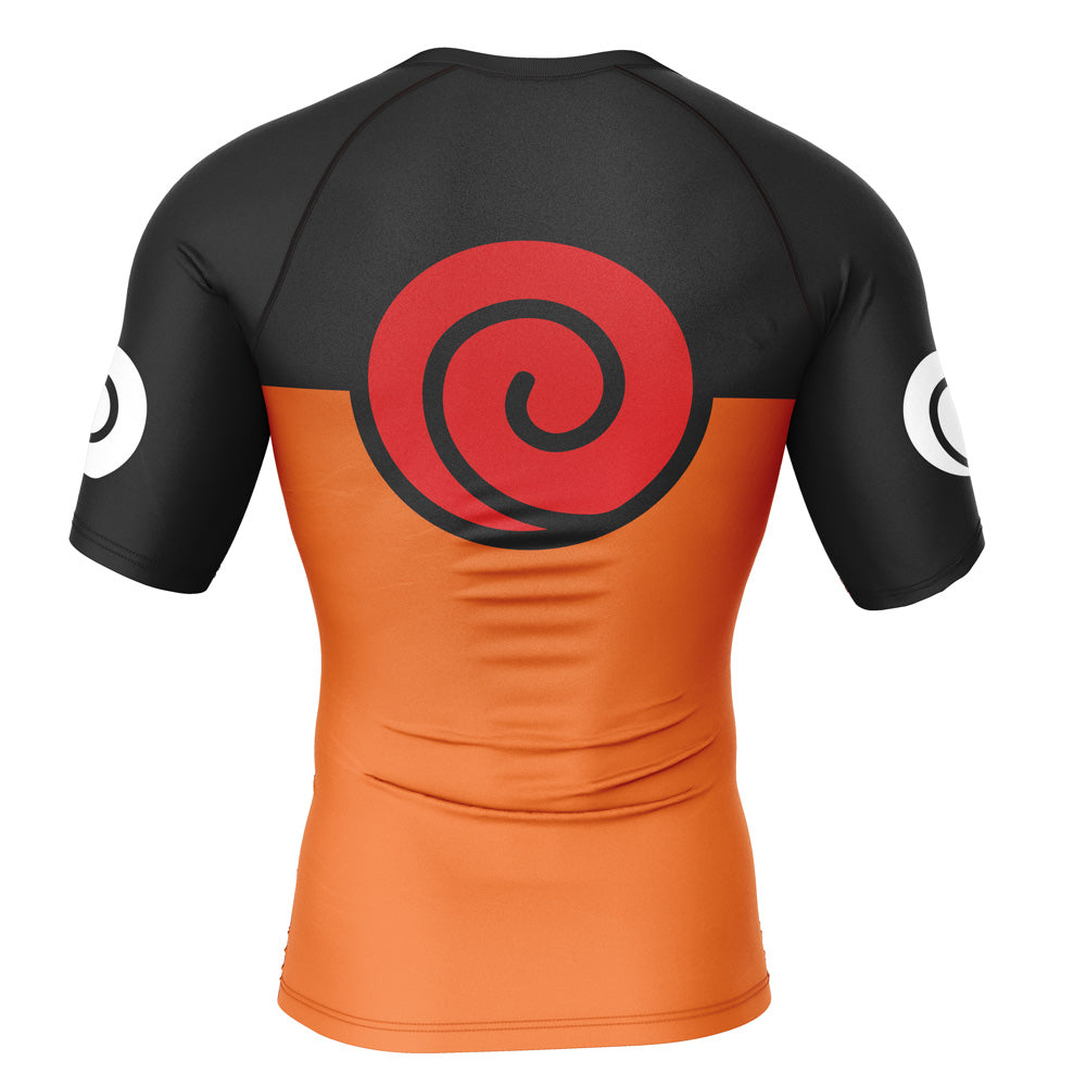 Morukai "Uzumaki Shipuuden V2 Naruto Short Sleeve Rash Guard Compression Shirt