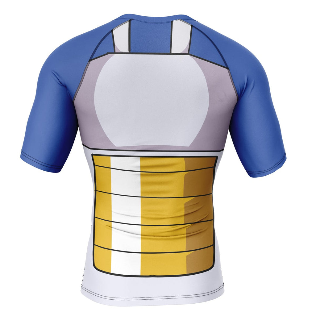 Morukai "Vegeta Battle Suit Dragon Ball Short Sleeve Rash Guard Compression Shirt