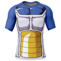 Morukai "Vegeta Battle Suit Dragon Ball Short Sleeve Rash Guard Compression Shirt