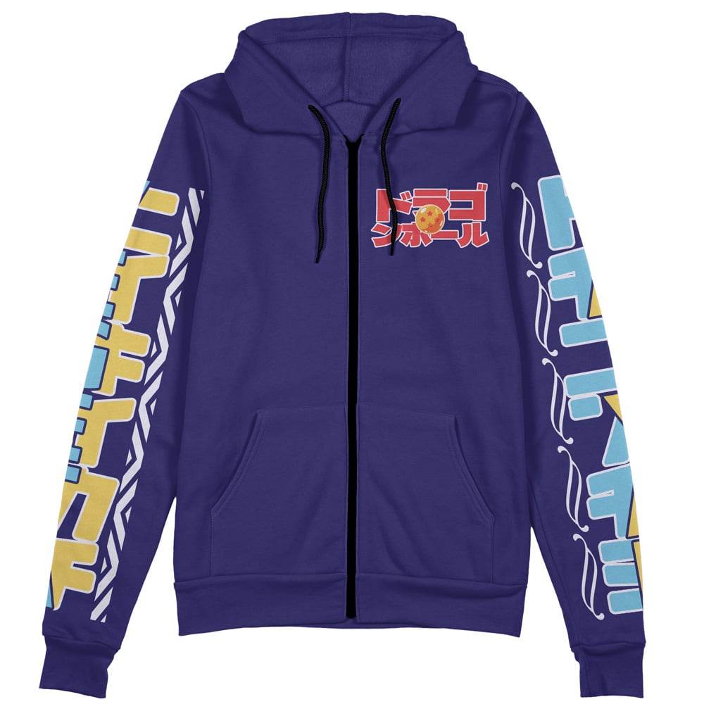 Morukai "Vegeta V2 Dragon Ball Streetwear Zip Hoodie Jacket