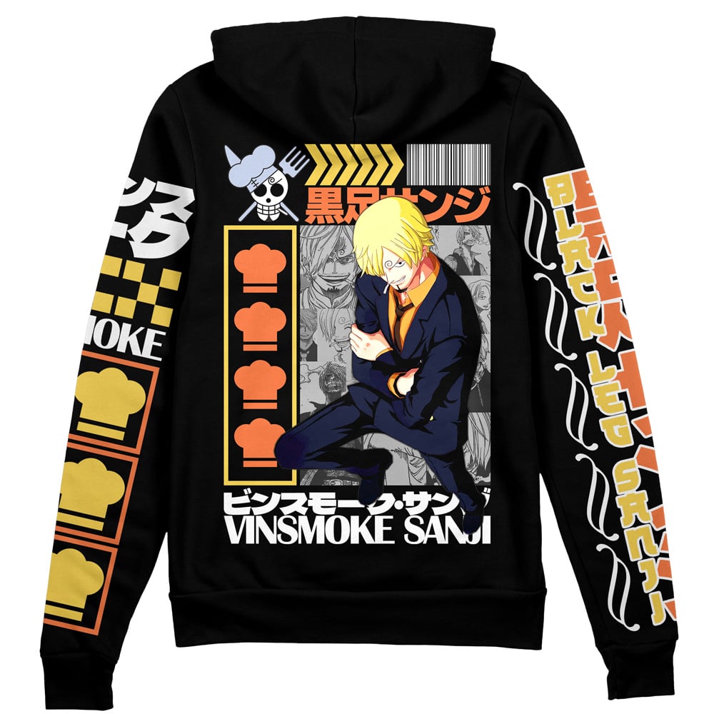Morukai "Vinsmoke Sanji One Piece Streetwear Zip Hoodie Jacket