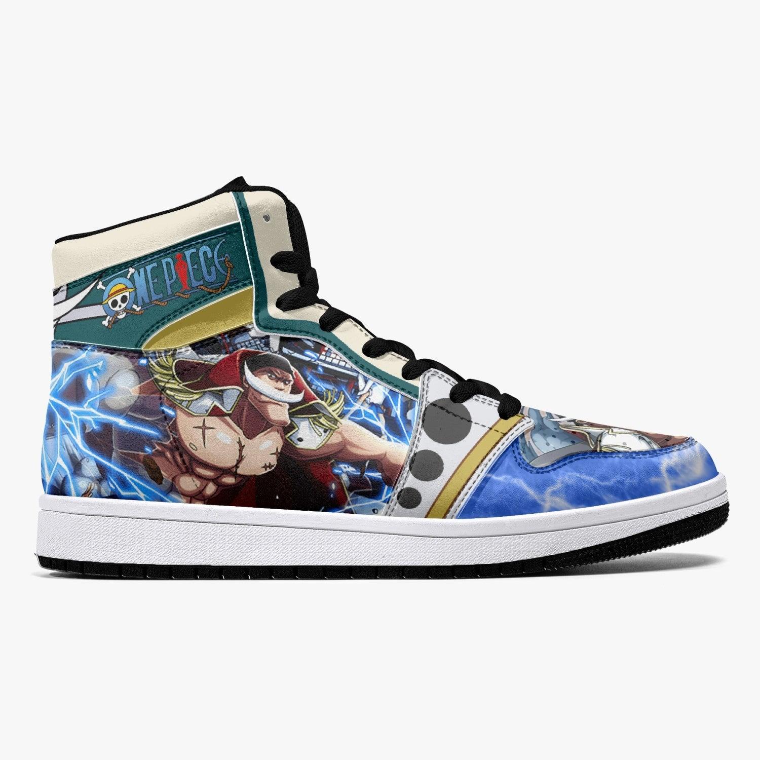 Morukai "Whitebeard Marineford One Piece Mid 1 Basketball Shoes