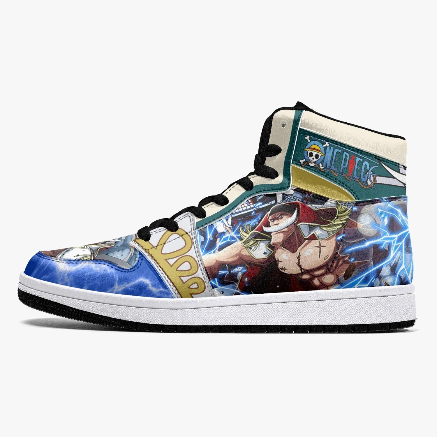 Morukai "Whitebeard Marineford One Piece Mid 1 Basketball Shoes
