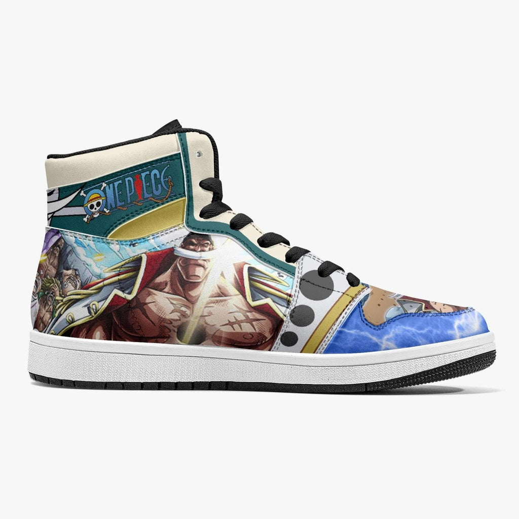 Morukai "Whitebeard Marineford One Piece Mid 1 Basketball Shoes