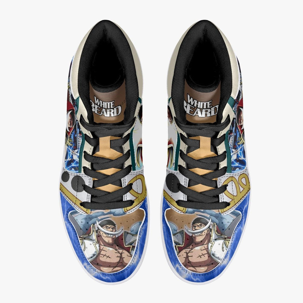 Morukai "Whitebeard Marineford One Piece Mid 1 Basketball Shoes
