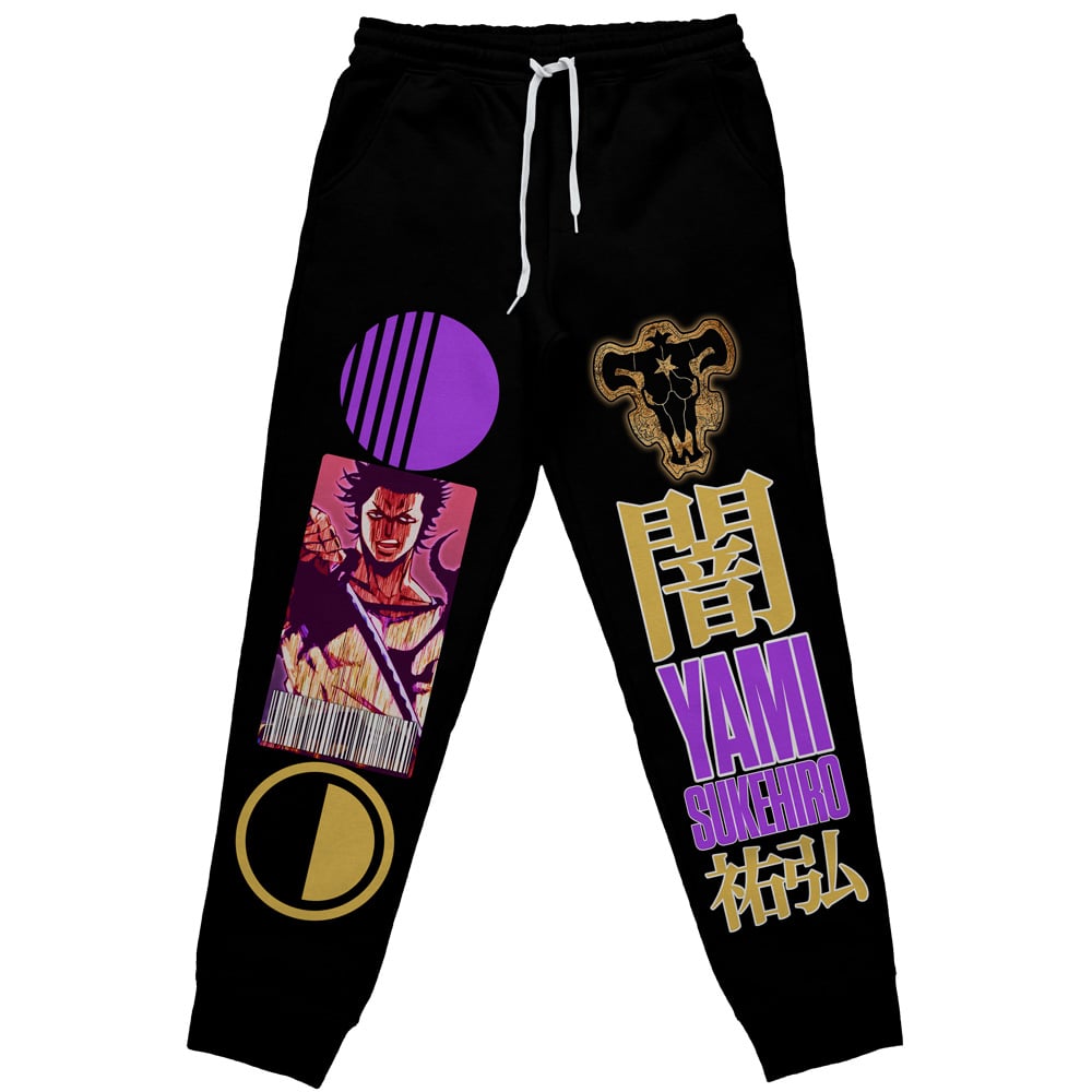 Morukai "Yami Sukehiro V3 Black Clover Streetwear Sweatpants