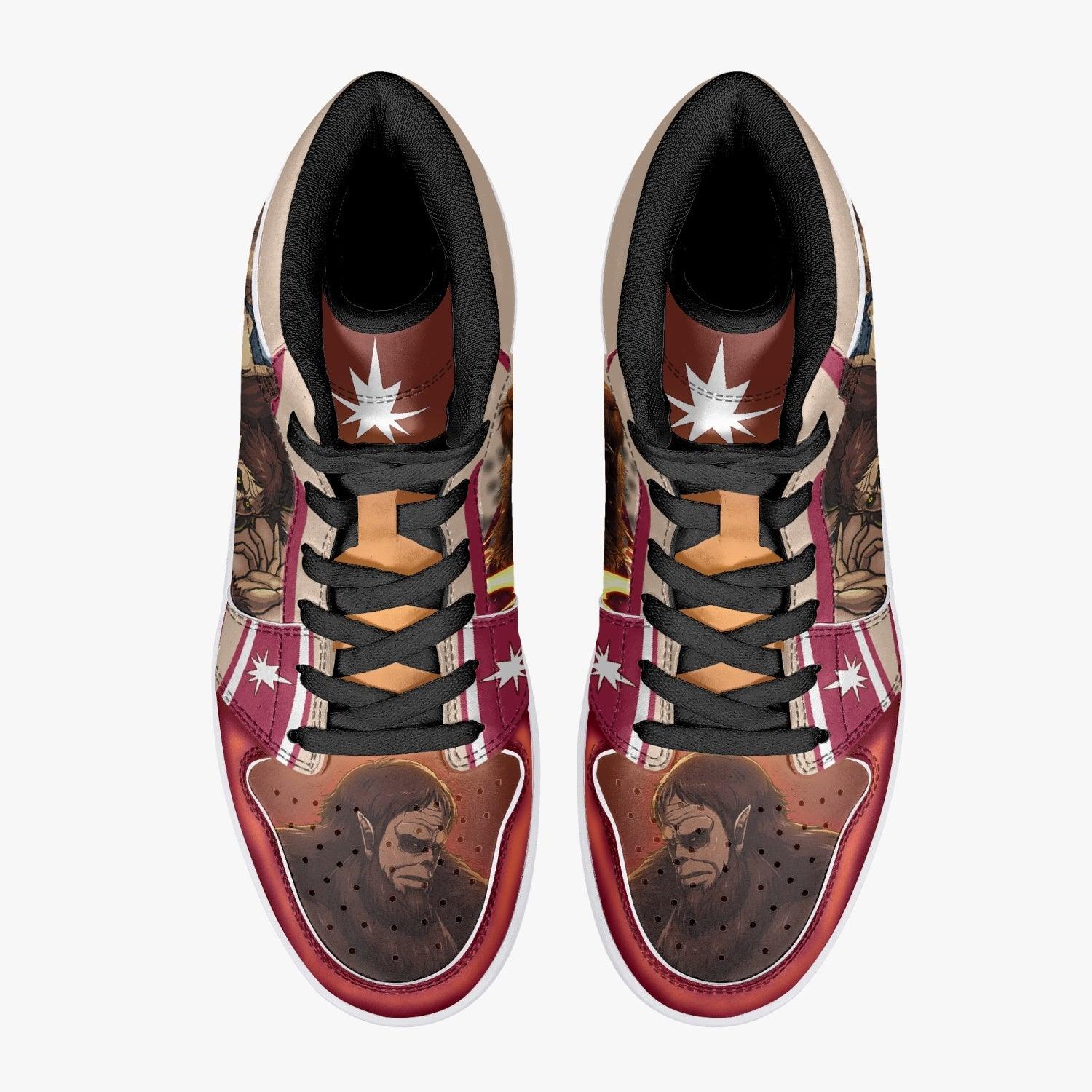 Morukai "Zeke Yeager Beast Titan Shingeki no Kyojin Mid 1 Basketball Shoes